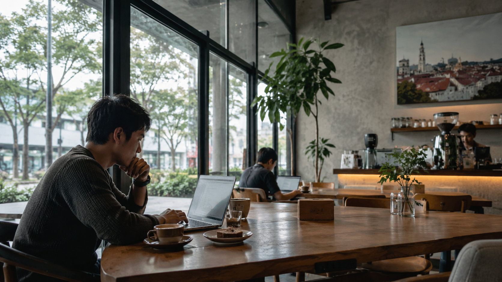 Ruang private meeting di cafe meeting Semarang Kota dengan dekorasi industrial