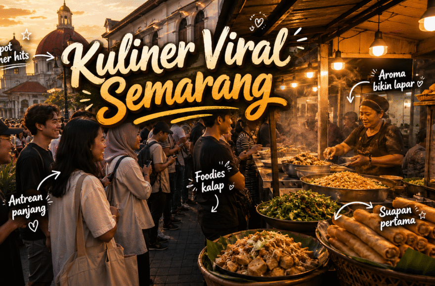 Kolase antrean dan ragam kuliner viral Semarang