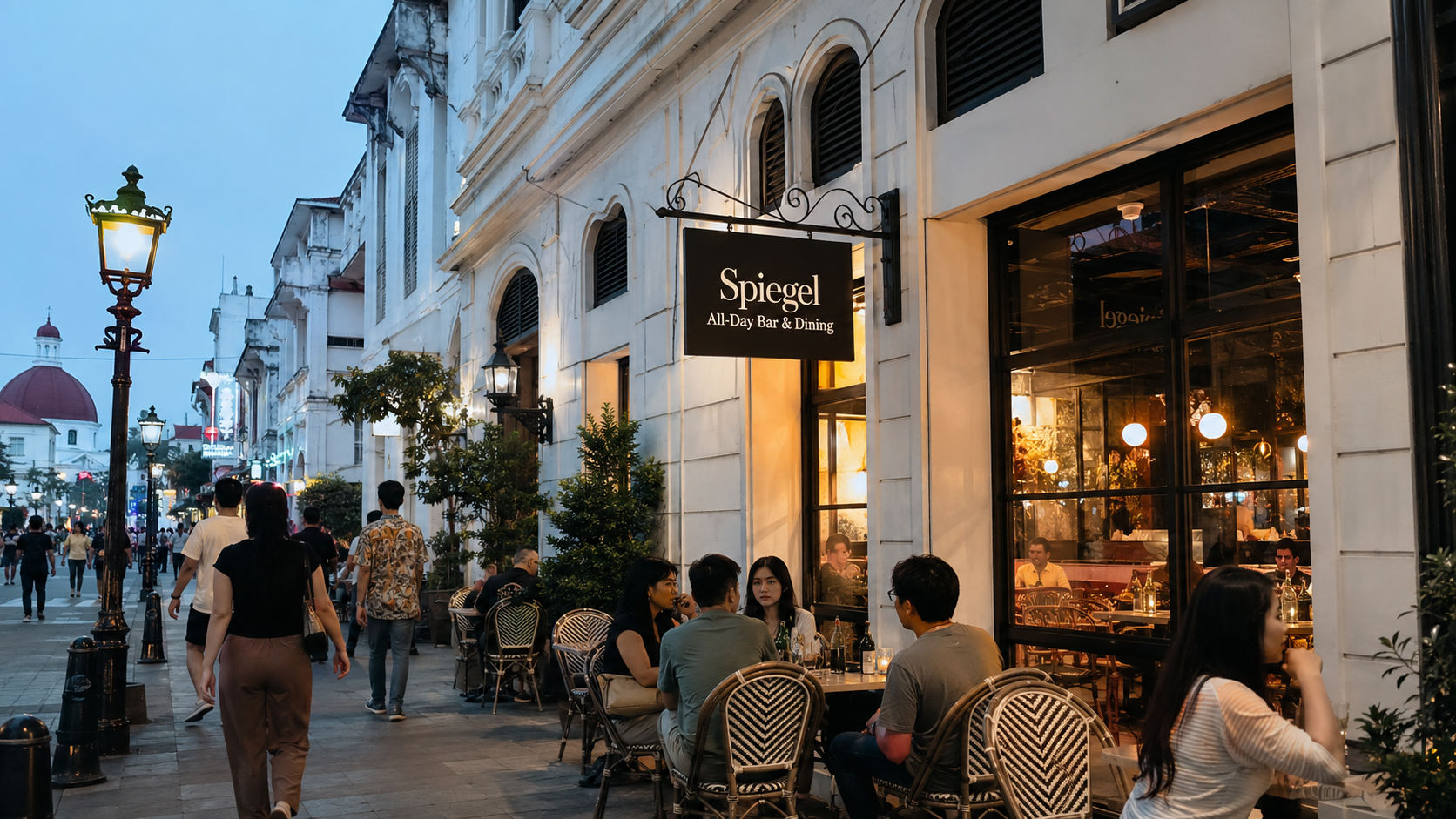 Interior Spiegel Semarang yang memadukan elemen heritage dan modern