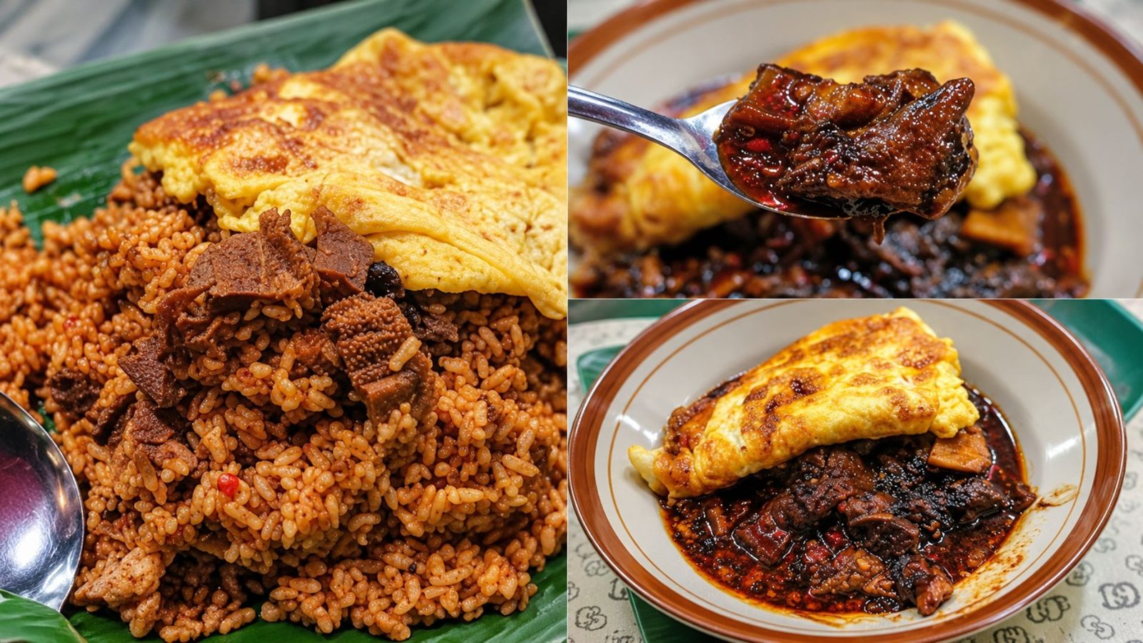 Suasana antrean atau meja Nasi Goreng Babat Pak Karmin Semarang
