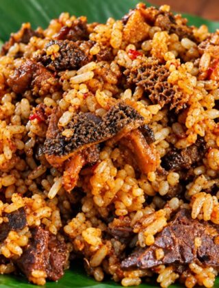 Porsi nasi goreng babat Pak Karmin Semarang